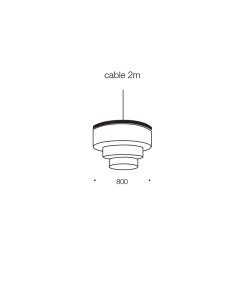 Serene 16 Light PE16 Three Levels Round Crystal Pendant SERENE PE16-BK 2