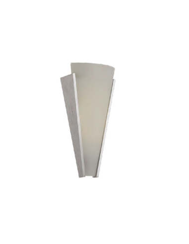 Saffi Wall Lamp 12 watt LED Colour Change 3000K-4000K-5000K Height 310mm Diameter 115mm - Nickel/Opal