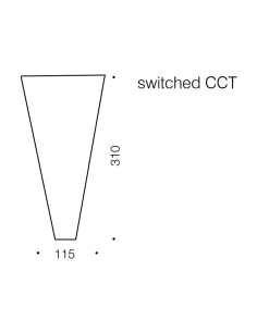 Saffi Wall Lamp 12 watt LED Colour Change 3000K-4000K-5000K SAFFI WB-AB 2