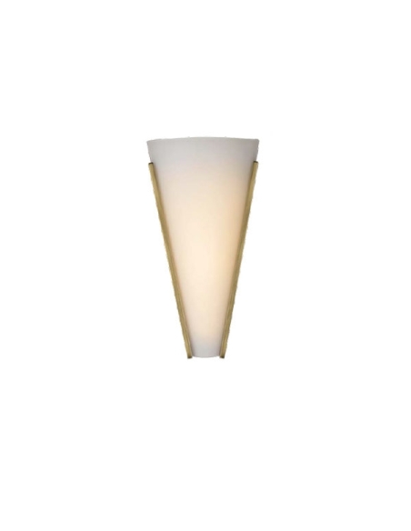 Saffi Wall Lamp 12 watt LED Colour Change 3000K-4000K-5000K Height 310mm Diameter 115mm - Antique Brass/Opal