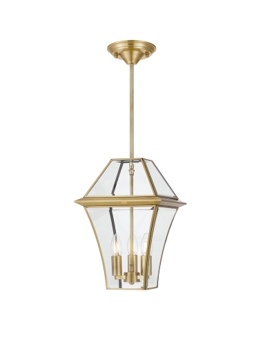 Rye 27 Traditional Pendant / CTC BrassRYE PE27-BRS