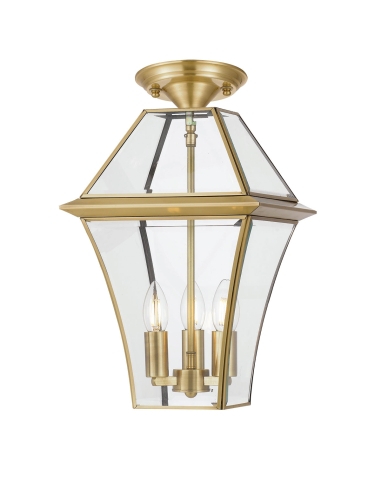 Rye 27 Traditional Pendant / CTC BrassRYE PE27-BRS