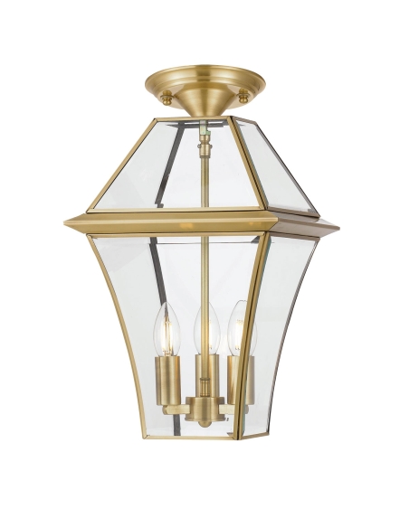Rye 27 Traditional Pendant / CTC BrassRYE PE27-BRS