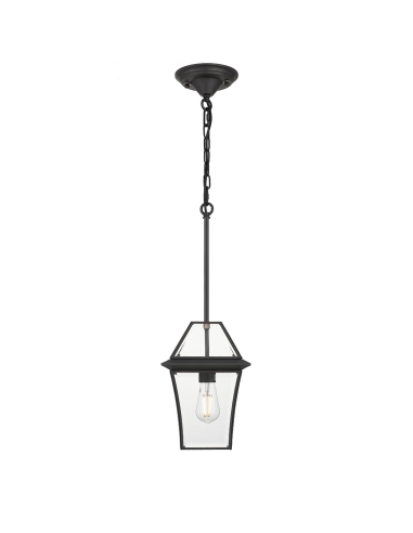 Rye 20 Traditional Pendant / CTC Shade Height 400mm Width 200mm Canopy Diameter 160mm - Black