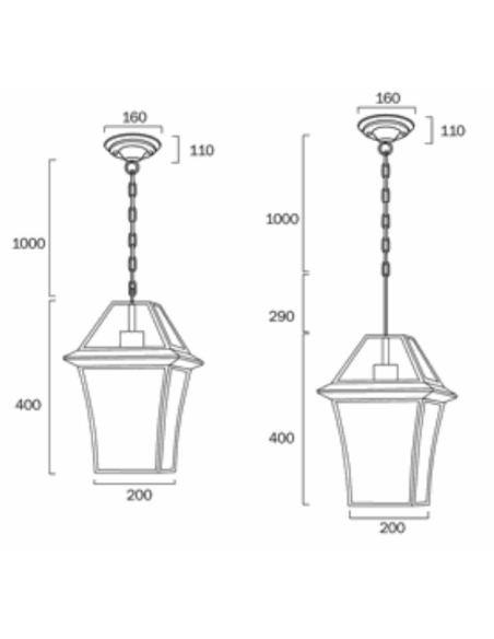 RYE PE20-BK - RYE 20 SOLID BRASS PENDANT - BLACKRYE PE20-BK