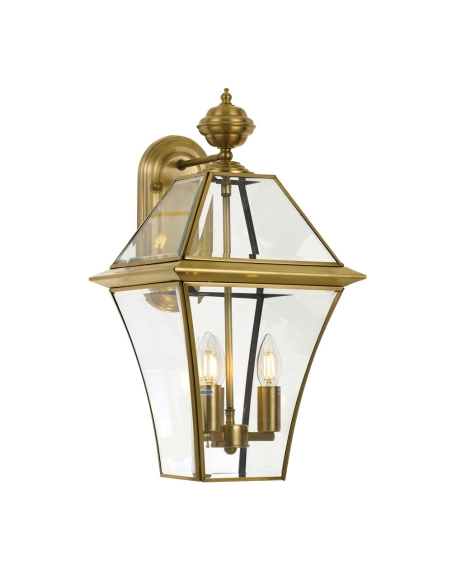 RYE EX27-BRS - RYE 27 SOLID BRASS EXTERIOR WALL LIGHT
