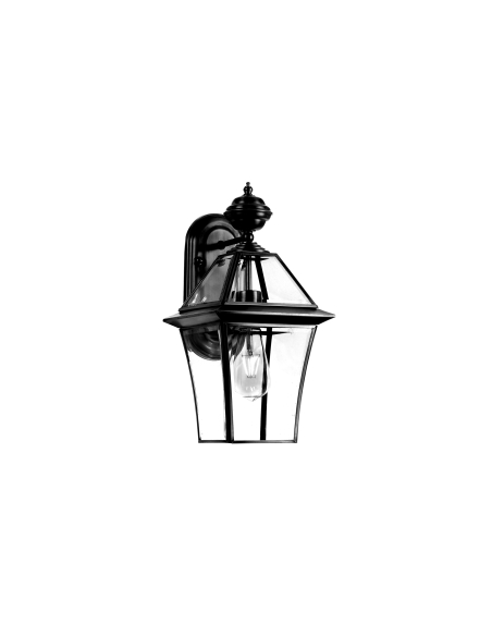 RYE EX20-BK - RYE 20 SOLID BRASS EXTERIOR WALL LIGHT - BLACK