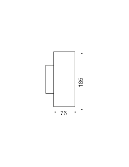 RVIN EX2-BK - RVIN EX2 WALL LIGHT - BLACKRVIN EX2-BK
