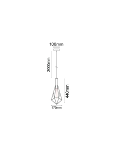 BLACKBAND5 - BLACKBAND & WHITEBAND Small Diamond Shape Bird BLACKBAND5 2