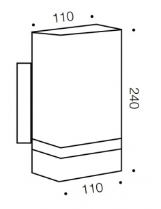 ROLAND EX2-BK - ROLAND EX2 WALL LIGHT - BLACKROLAND EX2-BK 2