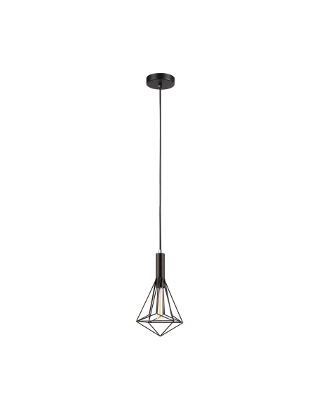 BLACKBAND6 - BLACKBAND & WHITEBAND Diamond Shape Bird Cage Pendant Lights