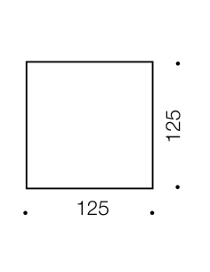 Prima Square Exterior Light 1 watt LED 240 volt Diameter PRIMA EX.SQ-BK 2