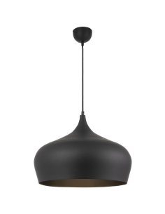 Polk 1 Light Pendant Large 25 watt E27max Width 450mm POLK PE45-BKB