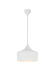 Polk 1 Light Pendant Medium 25 watt E27max Width 300mm POLK PE30-WHB