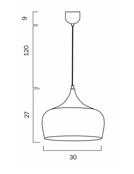 POLK PE30-OKWH - POLK 30 PENDANT - WHITE OAKPOLK PE30-OKWH