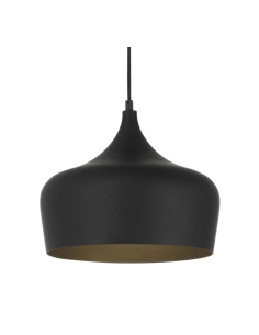 Polk 1 Light Pendant Medium 25 watt E27max Width 300mm POLK PE30-BKB 2