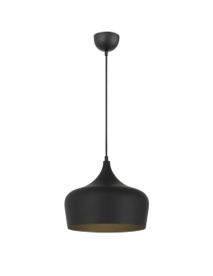 Polk 1 Light Pendant Medium 25 watt E27max Width 300mm POLK PE30-BKB