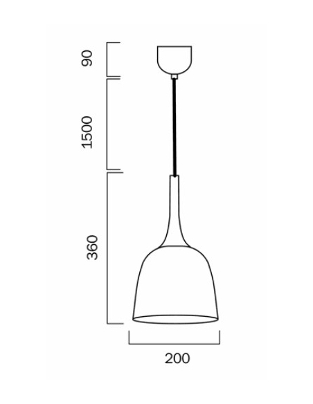 POLK PE20-BZB - POLK 20 PENDANT - BRONZEPOLK PE20-BZB