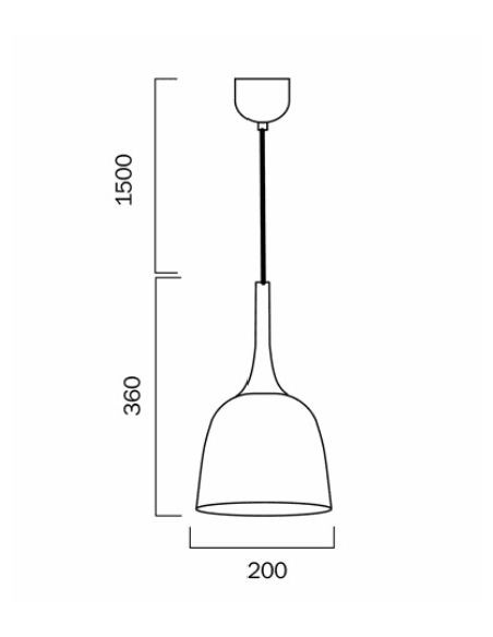 POLK PE20-BKCP - POLK 20 PENDANT - Copper BlackPOLK PE20-BKCP