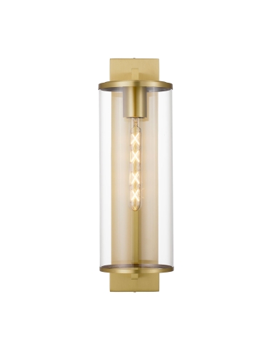 PEROVA EX50-BRS - PEROVA 50 EXTERIOR WALL LIGHT - BRASS