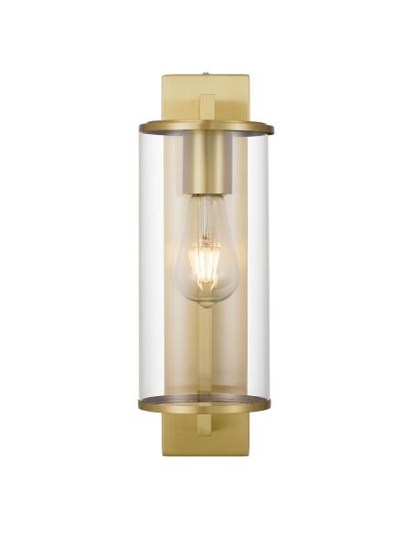PEROVA EX40-BRS - PEROVA 40 EXTERIOR WALL LIGHT - BRASS
