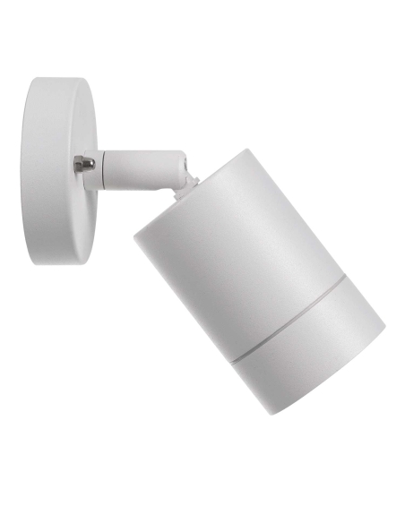 Peak Exterior Wall Lamp 6w GU10max Depth 60mm Height 90mm - Globe not included White IP54