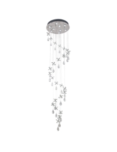 Paradis 9 Light Pendant Large 9x6 watt GU10 240 volt Height PARADIS PE251-CH