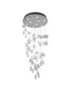 Paradis 9 Light Pendant Small 9x6 watt GU10 240 volt Height PARADIS PE135-CH