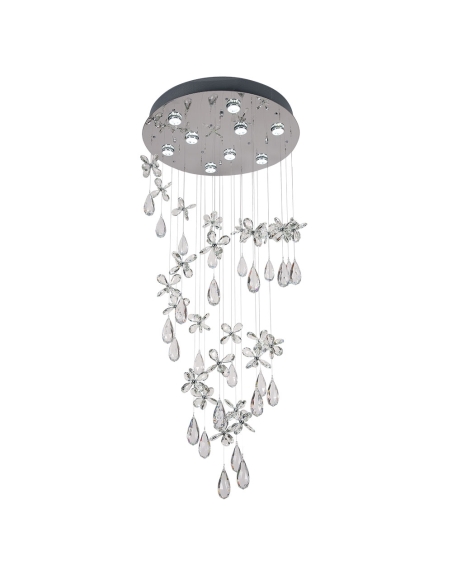 Paradis 9 Light Pendant Small 9x6 watt GU10 240 PARADIS PE135-CH