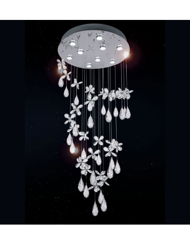 Paradis 9 Light Pendant Small 9x6 watt GU10 240 PARADIS PE135-CH