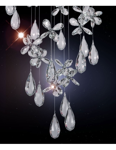 Paradis 9 Light Pendant Small 9x6 watt GU10 240 PARADIS PE135-CH