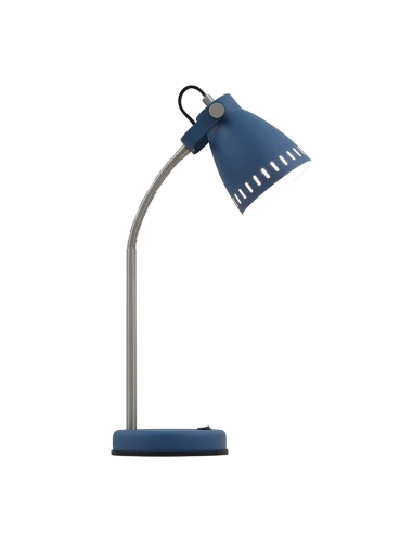 Nova Table Lamp 25 watt E27max Height 540mm Width 150mm - Blue/Nickel