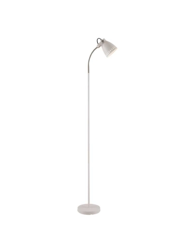 Nova Floor Lamp 25 watt E27max Height 1550mm Width 205mm - White/Nickel