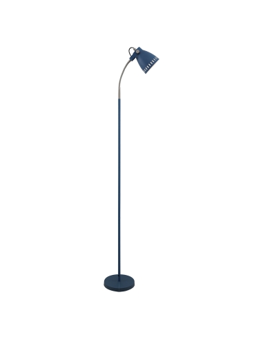 Nova Floor Lamp 25 watt E27max Height 1550mm Width 205mm - Blue/Nickel