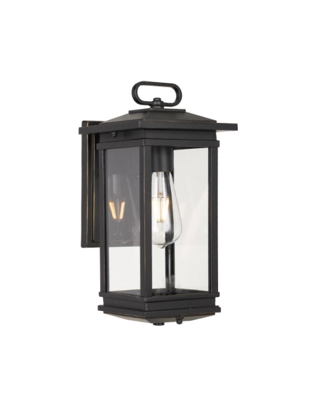 NEVIN EX-BK - NEVIN EXTERIOR WALL LIGHT - BLACK