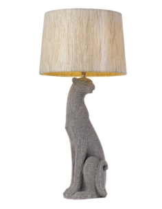 Nala Table Lamp 2m line switch - Silver/LinenNALA TL-SL