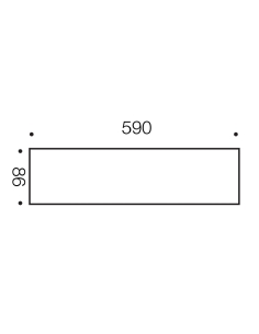 Marina 18 watt Batten 240 volt Length 590mm Width 86mm P:66 MARINA 18-850 2