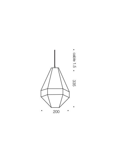 Magnus 1 Light Pendant Large - ChromeMAGNUS PE35-CH