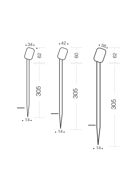 LUC SP3-BK83-826 - LUC 3W 8-26v SPIKE SPOT LIGHT LUC SP3-BK83-826