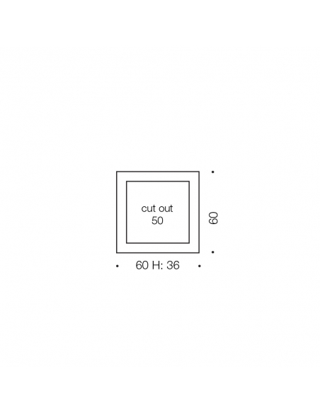 LIMA 3S-AL83 - LIMA SQUARE STAIR/DOWN LIGHTLIMA 3S-AL83