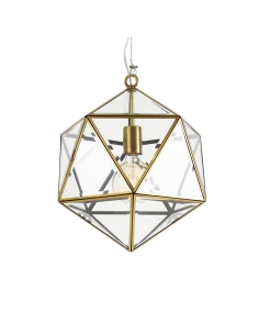 Lazlo 1 Light Pendant Small - Antique Brass LAZLO PE30-AB 2