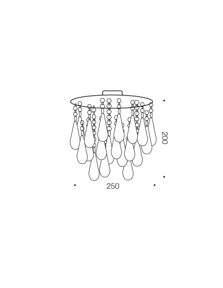 LARA BF25-CH - LARA BATTEN FIX - CHROMELARA BF25-CH