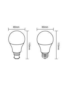CLA Lighting LED Light Globe ES A60 7W Insect Yellow 1500K BUG004 2