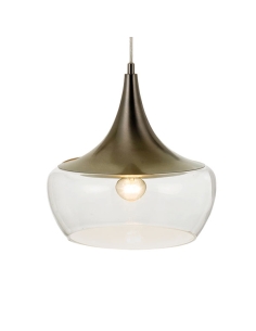 Landy 1 Light Pendant - Nickel/ClearLANDY PE30-NKCL 2