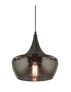 Landy 1 Light Pendant - Black/SmokeLANDY PE30-BKSM 2