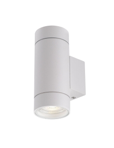 Kman Exterior 2 Wall Lamp 2x6 watt GU10max Height 150mm KMAN EX2-WH 2