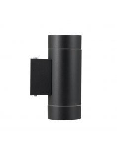 Kman Exterior 2 Wall Lamp 2x6 watt GU10max Height 150mm KMAN EX2-BK