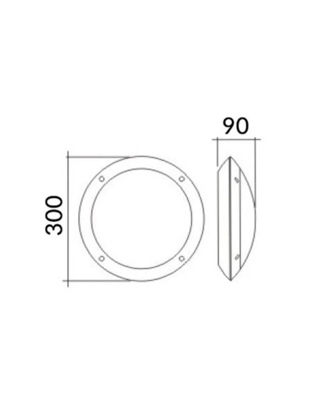 BULK1 - BULK Round LED Bulkhead Lights IP66 IK10 BULK1