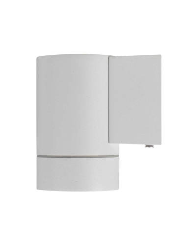 Kman Exterior 1 Wall Lamp 6 watt GU10max Height 80mm Diameter 68mm Projection 92 IP54 - White (Globe not included)