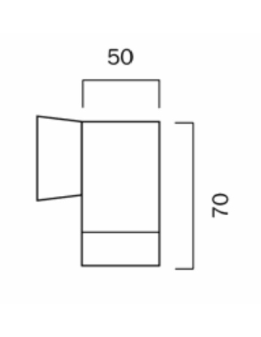 KMAN EX1-SL - KMAN EX1 WALL LIGHT - SILVERKMAN EX1-SL